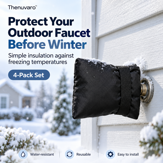 ❄️ Winter Faucet Covers  — Protect Outdoor Faucets From Freezing & Costly Repairs