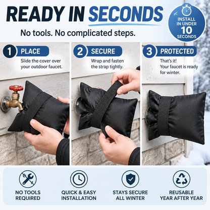❄️ Winter Faucet Covers  — Protect Outdoor Faucets From Freezing & Costly Repairs